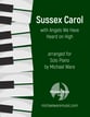 Sussex Carol piano sheet music cover